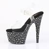 Pleaser - STARDANCE708 Sandale à bride à la cheville, Pole dance chaussures - Noir Product image